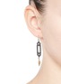Figure View - Click To Enlarge - LULU FROST - 'Symmetry' glass crystal pavé cutout charm drop earrings