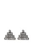 Main View - Click To Enlarge - LULU FROST - 'Crystaline' glass crystal pavé pyramid stud earrings
