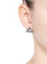 Figure View - Click To Enlarge - LULU FROST - 'Crystaline' glass crystal pavé pyramid stud earrings
