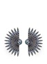 Main View - Click To Enlarge - LULU FROST - 'Beacon' glass crystal pavé fan stud earrings