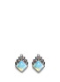 Main View - Click To Enlarge - LULU FROST - 'Reflection' pavé opal stud earrings