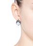 Figure View - Click To Enlarge - LULU FROST - 'Reflection' pavé opal stud earrings