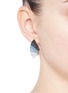 Figure View - Click To Enlarge - LULU FROST - 'Horizon' ombré enamel fan stud earrings