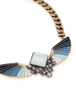 Detail View - Click To Enlarge - LULU FROST - 'Horizon' opal ombré wing necklace