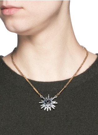 Figure View - Click To Enlarge - LULU FROST - 'Radiant' ombré pavé pendant chain necklace