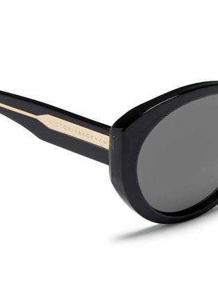 Detail View - Click To Enlarge - VICTORIA BECKHAM - 'Upswept Oval' acetate sunglasses