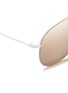 Detail View - Click To Enlarge - VICTORIA BECKHAM - 'Classic Victoria' 18k gold plated mirror aviator sunglasses