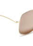 Detail View - Click To Enlarge - VICTORIA BECKHAM - 'Enamel Wave' curved temple metal sunglasses