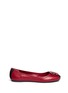 Main View - Click To Enlarge - TORY BURCH - 'Reva' leather ballet flats