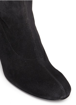 Detail View - Click To Enlarge - CLERGERIE - 'Passac J' stretch suede knee high boots