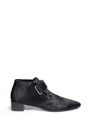 Main View - Click To Enlarge - CLERGERIE - Sonyap' strap calf hair booties