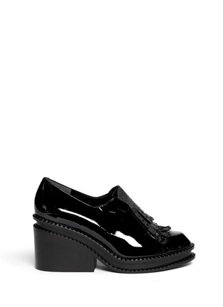 Main View - Click To Enlarge - CLERGERIE - 'Waka' wedge platform patent leather kilties