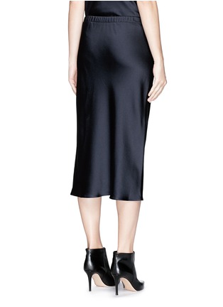 Back View - Click To Enlarge - THE ROW - 'Nosum' hammered satin midi skirt