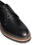 Detail View - Click To Enlarge - ARMANI COLLEZIONI - Five eyelet leather Derbies