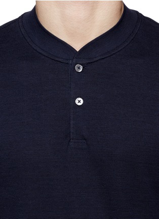 Detail View - Click To Enlarge - THEORY - Berk' vertical stripe cotton 'Henley shirt