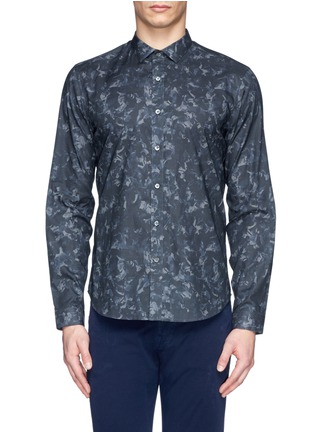 Main View - Click To Enlarge - THEORY - 'Wilten' kaleidoscope floral print shirt