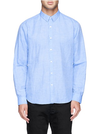 Main View - Click To Enlarge - THEORY - 'Zack' cotton-linen shirt