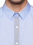 Detail View - Click To Enlarge - THEORY - 'Custa' contrast placket cotton shirt