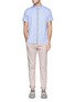 Figure View - Click To Enlarge - THEORY - 'Custa' contrast placket cotton shirt