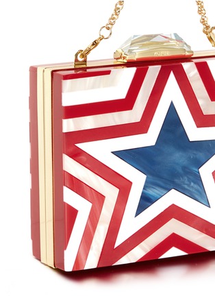 Detail View - Click To Enlarge - KOTUR - 'Taylor Star' pearlescent acrylic square clutch