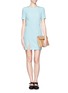 Figure View - Click To Enlarge - T BY ALEXANDER WANG - Tech suiting sheath dress