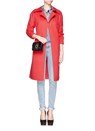 Figure View - Click To Enlarge - ST. JOHN - Wool-cashmere belted coat