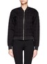 Main View - Click To Enlarge - T BY ALEXANDER WANG - Grid jacquard bonded neoprene bomber jacket