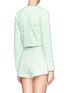 Back View - Click To Enlarge - T BY ALEXANDER WANG - Grid jacquard bonded neoprene top