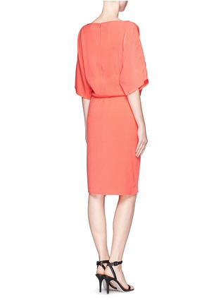 Back View - Click To Enlarge - ST. JOHN - Crepe ruched dress