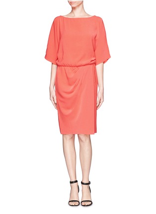Main View - Click To Enlarge - ST. JOHN - Crepe ruched dress