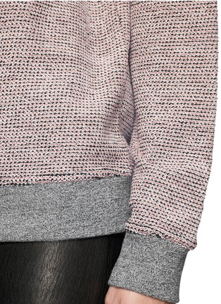 Detail View - Click To Enlarge - T BY ALEXANDER WANG - French Terry-knit cotton sweatshirt
