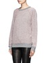 Front View - Click To Enlarge - T BY ALEXANDER WANG - French Terry-knit cotton sweatshirt