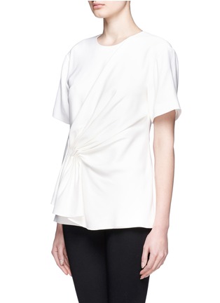 Front View - Click To Enlarge - ALEXANDER WANG - Cascade gathered short-sleeve top
