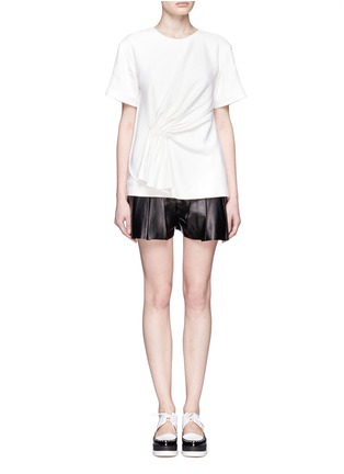 Figure View - Click To Enlarge - ALEXANDER WANG - Cascade gathered short-sleeve top