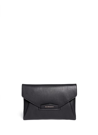 Main View - Click To Enlarge - GIVENCHY - Antigona leather envelope clutch