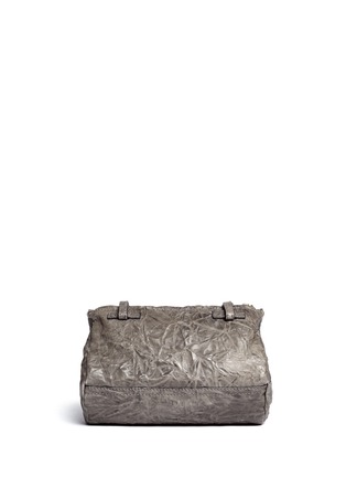Back View - Click To Enlarge - GIVENCHY - 'Pandora' mini crinkled leather bag