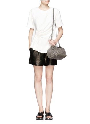 Figure View - Click To Enlarge - GIVENCHY - 'Pandora' mini crinkled leather bag