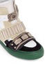 Detail View - Click To Enlarge - TOGA SHOES - Metal hardware suede leather sneakers