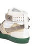 Detail View - Click To Enlarge - TOGA SHOES - Metal hardware suede leather sneakers