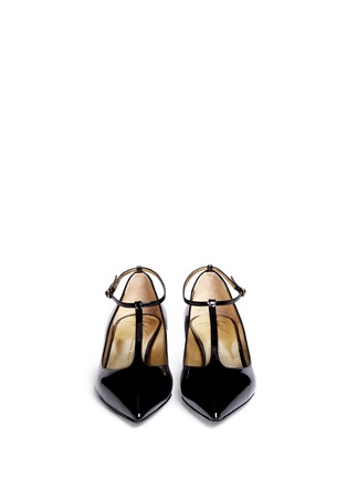 Figure View - Click To Enlarge - 73426 - 'Yvette' patent leather T-strap pumps