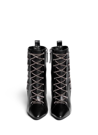 Figure View - Click To Enlarge - 73426 - 'Olinda' chain lace leather boots