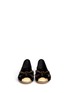 Figure View - Click To Enlarge - 73426 - Stud bow suede ballerina flats