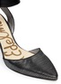 Detail View - Click To Enlarge - SAM EDELMAN - 'Okala' lizard foil print ankle strap pumps