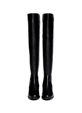 Figure View - Click To Enlarge - STUART WEITZMAN - 'Reserve' elastic back leather boots