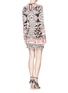 Back View - Click To Enlarge - EMILIO PUCCI - Mohair-wool intarsia sweater dress