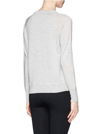 Back View - Click To Enlarge - J.CREW - Merino wool mixed media sweater