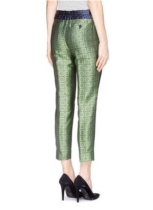 Back View - Click To Enlarge - J.CREW - Collection cropped pants in jade jacquard
