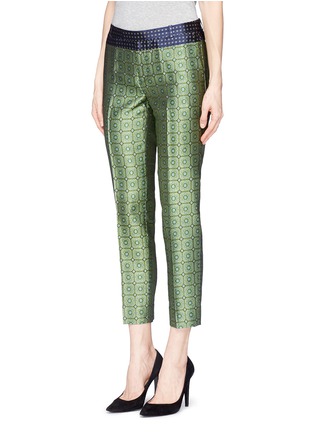 Front View - Click To Enlarge - J.CREW - Collection cropped pants in jade jacquard