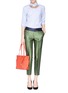 Figure View - Click To Enlarge - J.CREW - Collection cropped pants in jade jacquard