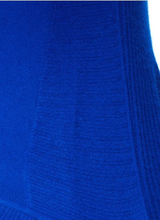 Detail View - Click To Enlarge - DIANE VON FURSTENBERG - Rib back panel cashmere sweater